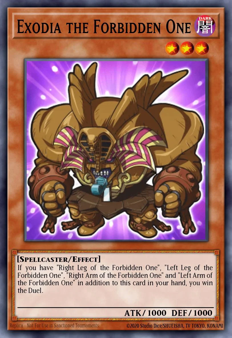 BLGG-EN002 Exodia the Forbidden One Secret Rare (CHIBI)