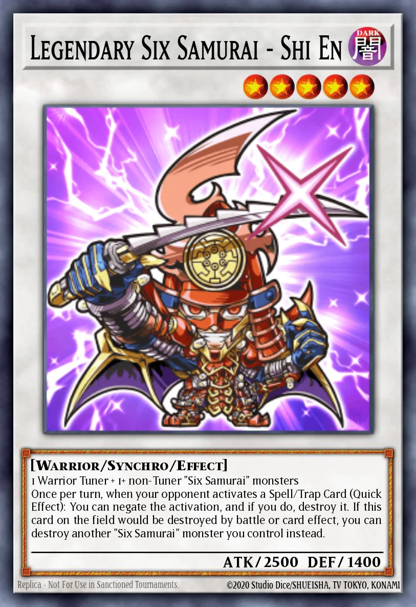 BLGG-EN007 Legendary Six Samurai - Shi En Secret Rare (CHIBI)