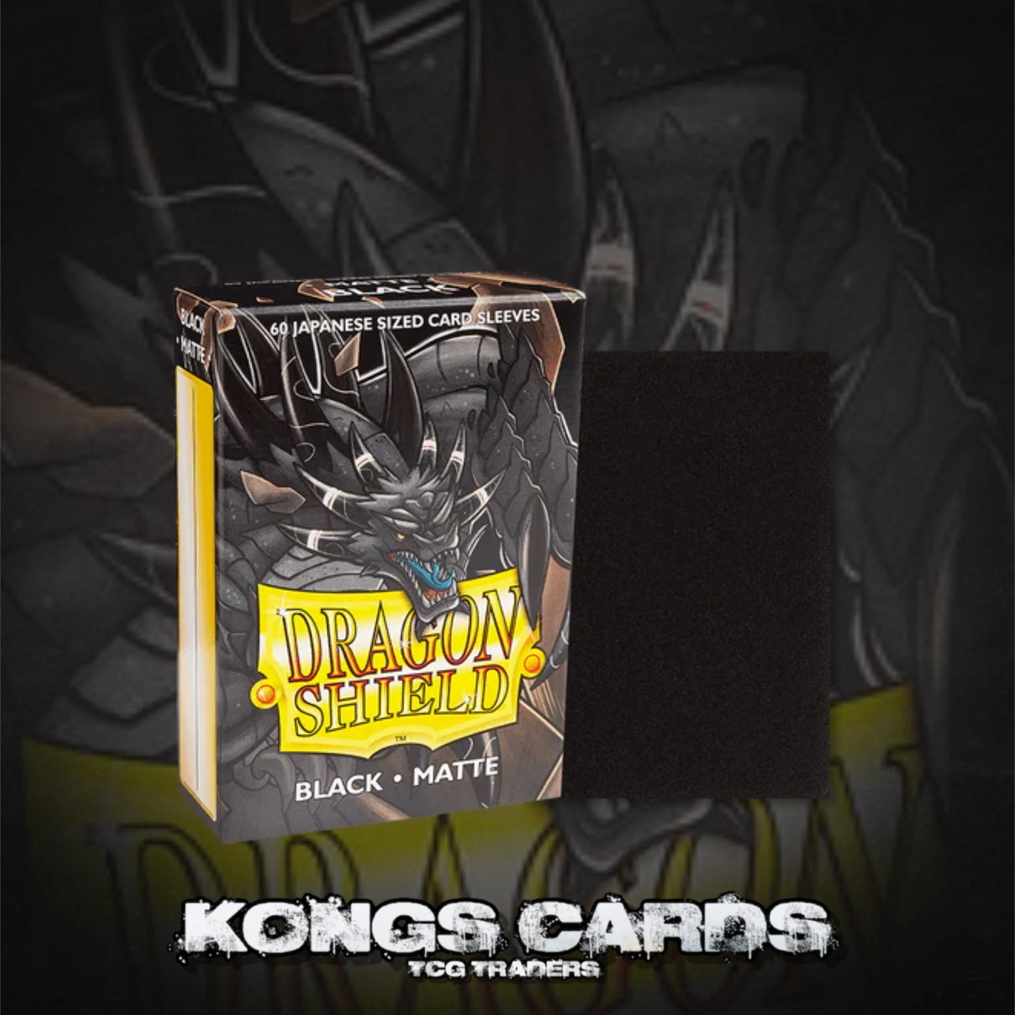 Dragon Shield - Matte Japanese Size Sleeves 60pk - Black